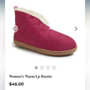 NWT Dearfoams Women’s Warm-Up Bootie Slippers Size Large 9-10